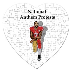 National Anthem Protest Jigsaw Puzzle (heart) by Valentinaart