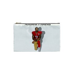 National Anthem Protest Cosmetic Bag (small)  by Valentinaart