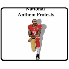 National Anthem Protest Fleece Blanket (medium)  by Valentinaart