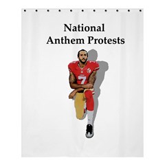 National Anthem Protest Shower Curtain 60  X 72  (medium)  by Valentinaart