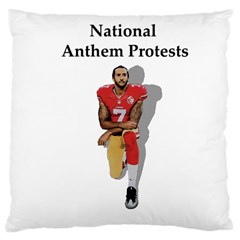 National Anthem Protest Large Cushion Case (one Side) by Valentinaart