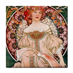 Alfons Mucha   F  Champenois Imprimeur ¨|diteur Tile Coasters by NouveauDesign