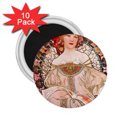 Alfons Mucha   F  Champenois Imprimeur ¨|diteur 2 25  Magnets (10 Pack)  by NouveauDesign