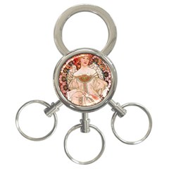 Alfons Mucha   F  Champenois Imprimeur ¨|diteur 3-ring Key Chains by NouveauDesign