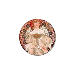 Alfons Mucha   F  Champenois Imprimeur ¨|diteur Golf Ball Marker (10 Pack) by NouveauDesign