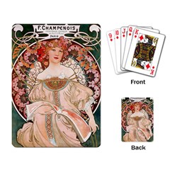 Alfons Mucha   F  Champenois Imprimeur ¨|diteur Playing Card by NouveauDesign