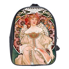 Alfons Mucha   F  Champenois Imprimeur ¨|diteur School Bag (large) by NouveauDesign