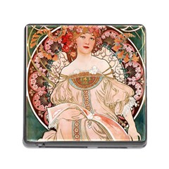 Alfons Mucha   F  Champenois Imprimeur ¨|diteur Memory Card Reader (square) by NouveauDesign