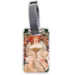 Alfons Mucha   F  Champenois Imprimeur ¨|diteur Luggage Tags (one Side)  by NouveauDesign