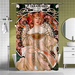 Alfons Mucha   F  Champenois Imprimeur ¨|diteur Shower Curtain 48  X 72  (small)  by NouveauDesign