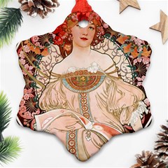 Alfons Mucha   F  Champenois Imprimeur ¨|diteur Ornament (snowflake) by NouveauDesign