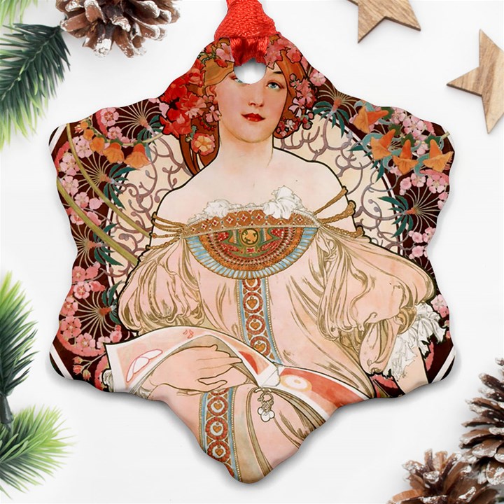 Alfons Mucha   F  Champenois Imprimeur ¨|diteur Ornament (Snowflake)