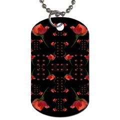 Roses From The Fantasy Garden Dog Tag (two Sides) by pepitasart