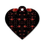 Roses From The Fantasy Garden Dog Tag Heart (Two Sides) Front