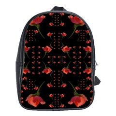 Roses From The Fantasy Garden School Bag (xl) by pepitasart