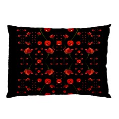 Pumkins And Roses From The Fantasy Garden Pillow Case by pepitasart