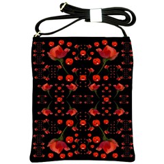 Pumkins And Roses From The Fantasy Garden Shoulder Sling Bags by pepitasart