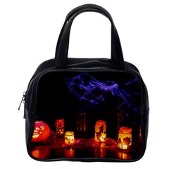 Awaiting Halloween Night Classic Handbags (one Side)