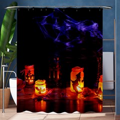 Awaiting Halloween Night Shower Curtain 60  X 72  (medium)  by gothicandhalloweenstore