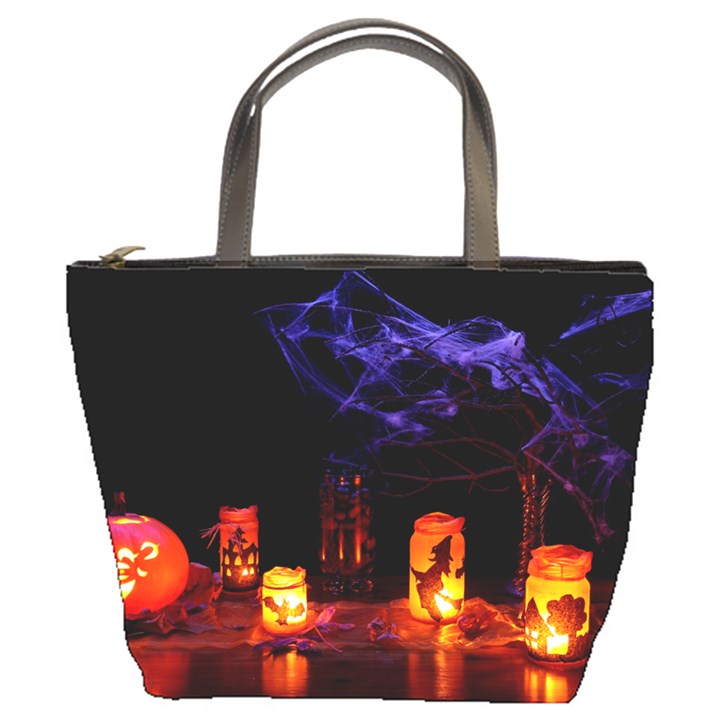 Awaiting Halloween Night Bucket Bags