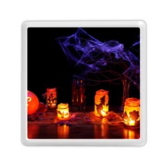 Awaiting Halloween Night Memory Card Reader (square)  by gothicandhalloweenstore