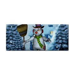 Funny Grimly Snowman In A Winter Landscape Cosmetic Storage Cases by FantasyWorld7