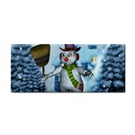 Funny Grimly Snowman In A Winter Landscape Cosmetic Storage Cases Front