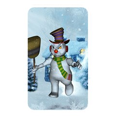 Funny Grimly Snowman In A Winter Landscape Memory Card Reader by FantasyWorld7