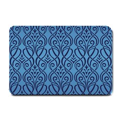 Art Nouveau Teal Small Doormat  by NouveauDesign