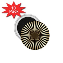 Art Deco Goldblack 1 75  Magnets (10 Pack)  by NouveauDesign