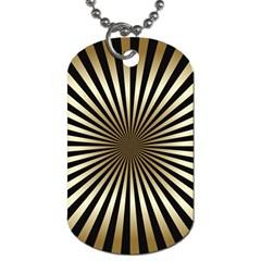 art deco goldblack Dog Tag (One Side)