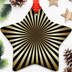 Art Deco Goldblack Star Ornament (two Sides) by NouveauDesign