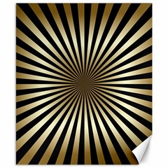 Art Deco Goldblack Canvas 8  X 10  by NouveauDesign