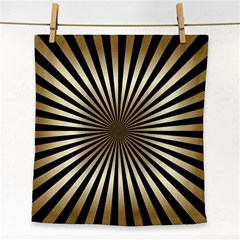 Art Deco Goldblack Face Towel by NouveauDesign