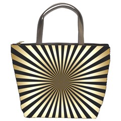 art deco goldblack Bucket Bags