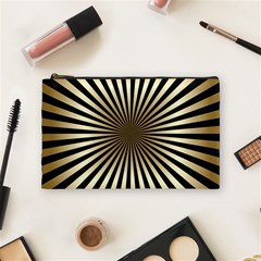 Art Deco Goldblack Cosmetic Bag (medium)  by NouveauDesign