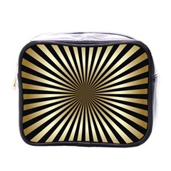 art deco goldblack Mini Toiletries Bags