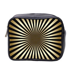 art deco goldblack Mini Toiletries Bag 2-Side