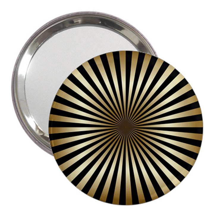 art deco goldblack 3  Handbag Mirrors