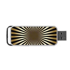 Art Deco Goldblack Portable Usb Flash (two Sides) by NouveauDesign