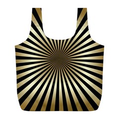 Art Deco Goldblack Full Print Recycle Bags (l)  by NouveauDesign