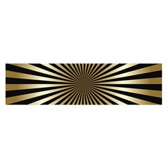 art deco goldblack Satin Scarf (Oblong)