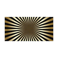 art deco goldblack Yoga Headband