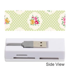 Green Shabby Chic Memory Card Reader (stick)  by NouveauDesign