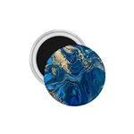 ocean blue gold marble 1.75  Magnets Front