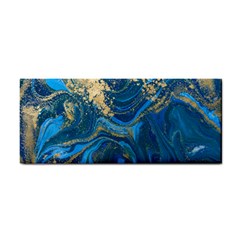 Ocean Blue Gold Marble Cosmetic Storage Cases by NouveauDesign