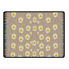 Star Fall Of Fantasy Flowers On Pearl Lace Fleece Blanket (small) by pepitasart