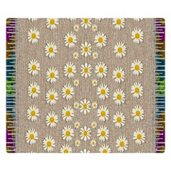 Star Fall Of Fantasy Flowers On Pearl Lace Double Sided Flano Blanket (small)  by pepitasart