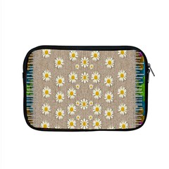 Star Fall Of Fantasy Flowers On Pearl Lace Apple Macbook Pro 15  Zipper Case by pepitasart