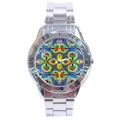 L’opera In Lyrical Abstraction Stainless Steel Analogue Watch by DeneWestUK